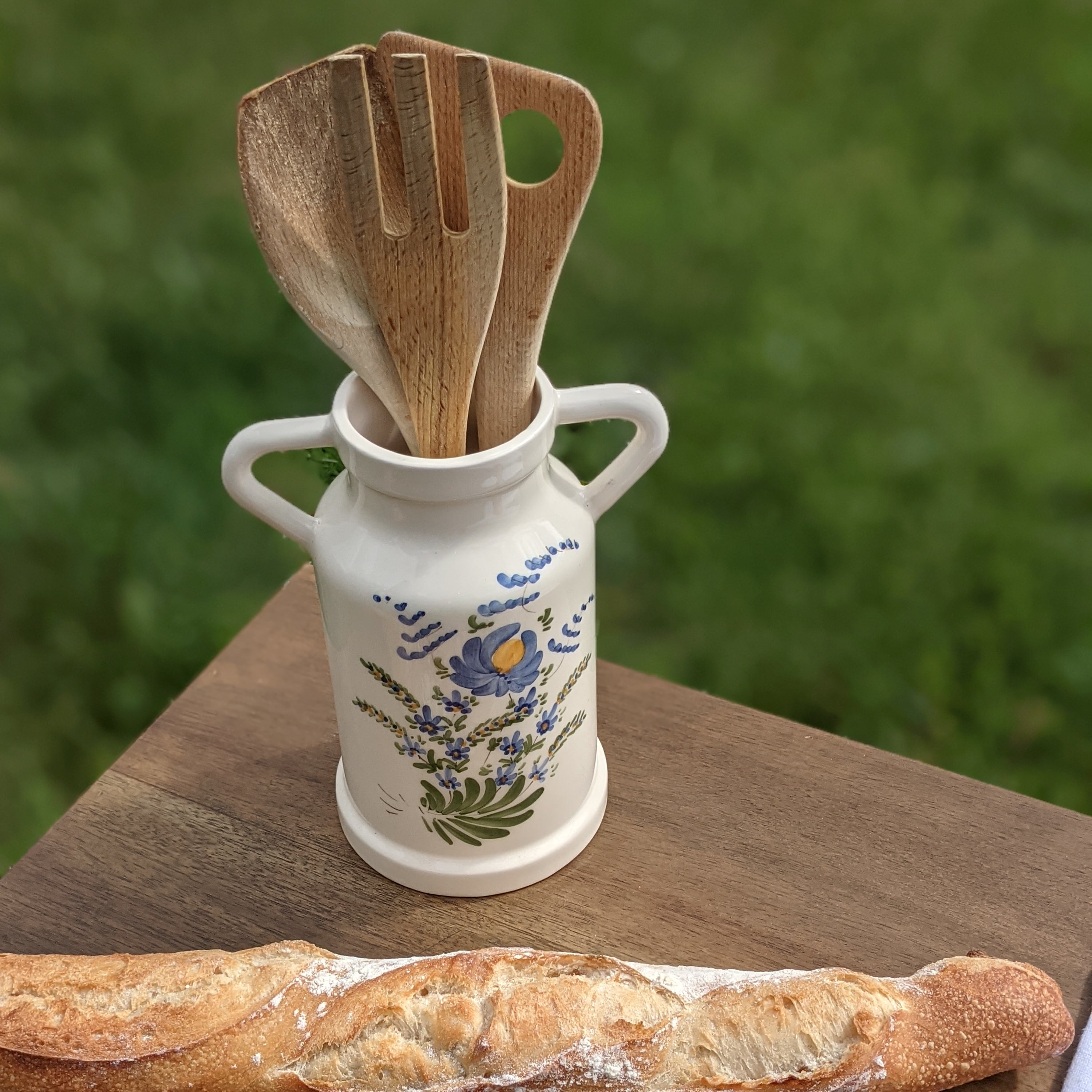 Traditional French Vintage Creamer Side Handle Jug. Rustic Milk Jug. Little  Brown Milk Jug. Traditional French Pottery. Easy Pour Carafe 