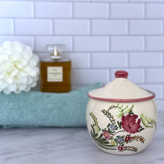 French bathroom jar - pink - French Address