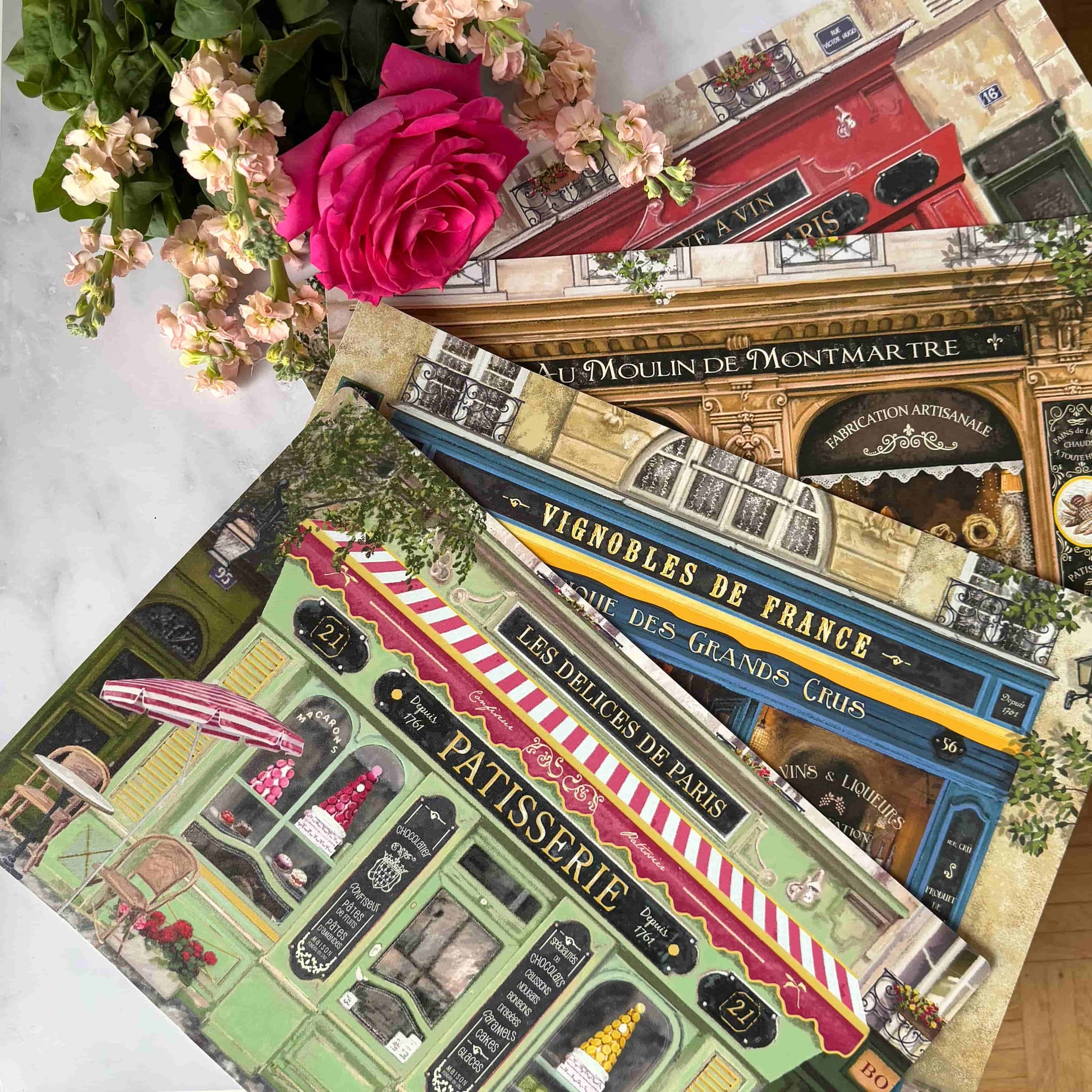 Paris themed placemats (x4) - French Address