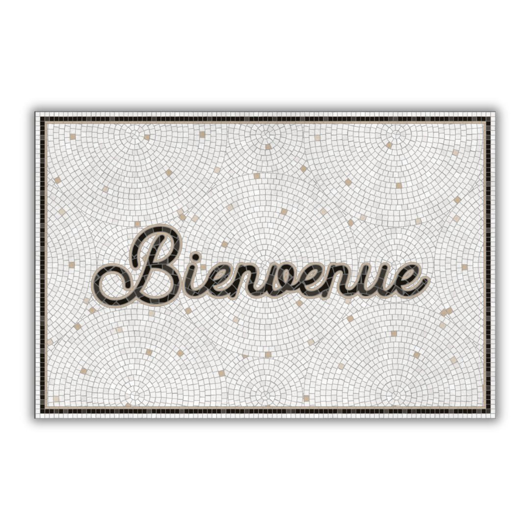 Vinyl Rug 'Bienvenue' (26 x 39 in)