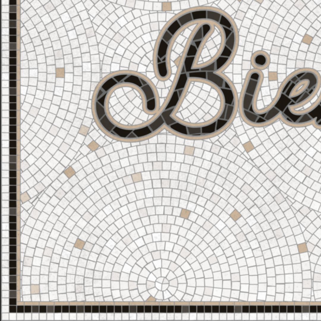 Vinyl Rug 'Bienvenue' (26 x 39 in)