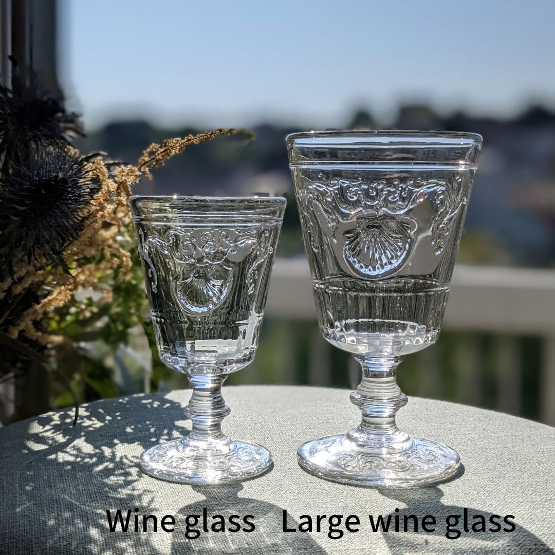 Set of 2 wine glasses French glassware – French Address